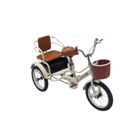 صورة دراجة أطفال ثلاثية مقاس 14 بمقعدين